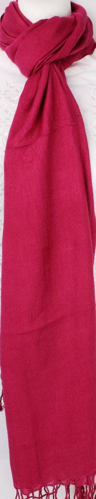 Plain scarf with tassels cranbury Code: SC/PLAIN/CRAN